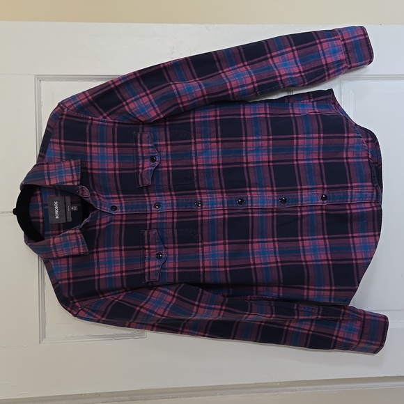 BONOBOS Plaid Mens Slim Fit Shirt - Picture 3 of 13